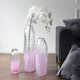 Simple glass vase floor-standing large straight flower ornaments