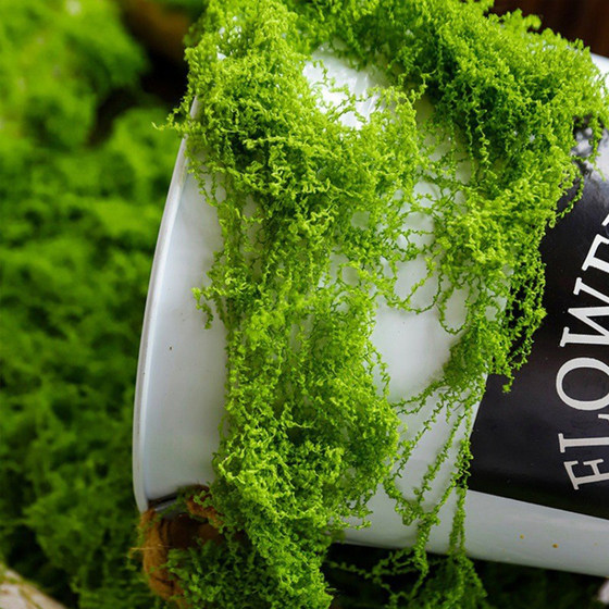 Simulated moss turf landscaping fake moss lawn