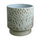 Old cement large flower pot and large diameter floor-standing flower vessel