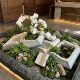 Simulated paddle green plant landscaping wabi-sabi style hotel shopping mall window decoration floor-standing fiberglass plant landscape ornaments