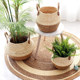 Nordic pastoral style straw corn rope storage basket