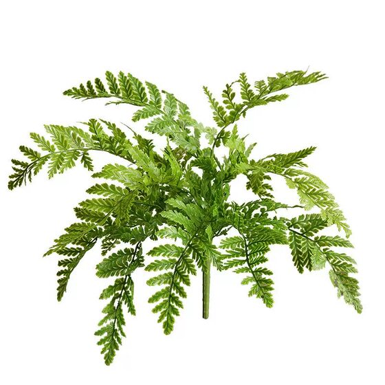 Simulated ferns, small plants, artificial flowers, decorative green plants