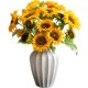 Simulated sunflower flower arrangement European style artificial flowers