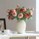 3 burnt edge roses artificial flower ornaments