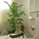 Simulated green plants, sunflowers, banana trees and other decorative potted plants