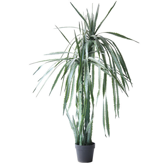 Simulated agave green plants decorative potted plants for landscaping