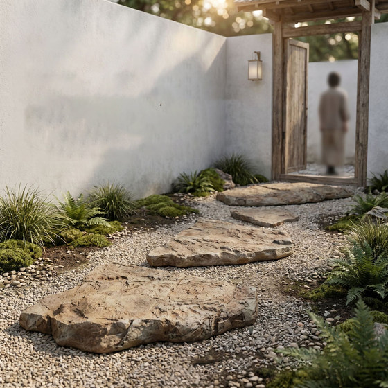 Simulated stepping stone bluestone irregular stepping fake stone