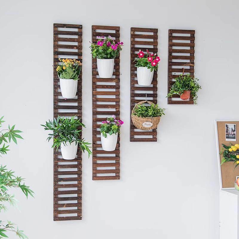 防腐木花架爬藤架阳台客厅壁挂花架墙上攀爬架花盆篱笆庭院装饰,淘宝优惠券,粉丝福利购,淘宝优惠卷