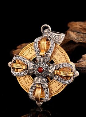 蒙客个性民族风S925银吊坠