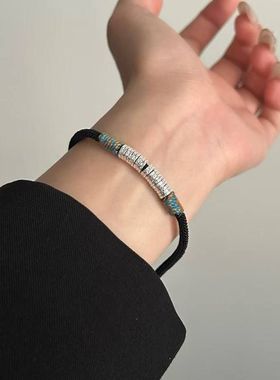 蒙客999银国风本命年情侣手链