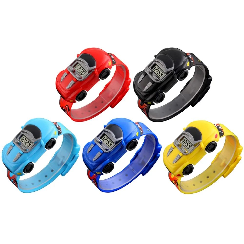 Cartoon Car Children Watch Toy for Boy BabyElectronic Watche-图1