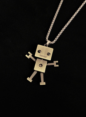 街头潮人风多层蹦迪网红项链