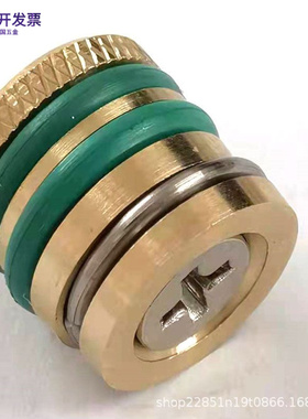 模具止水栓滚花水柱塞铜堵头运水