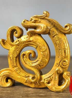 纯铜鎏金创意龙腾线香插盘龙香炉家用室内桌面香薰炉倒流香插摆件