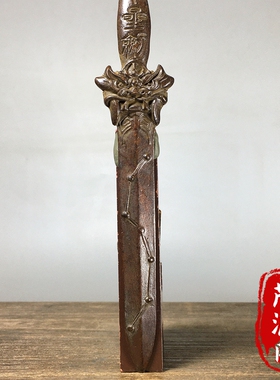 虎头八卦七星剑摆件挂件古玩铜器镇宅招财纳福风水老物件旧货收藏