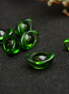 小元宝摆件佛前混搭七彩琉璃