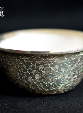 雕花净水杯密宗中号尼泊尔手工