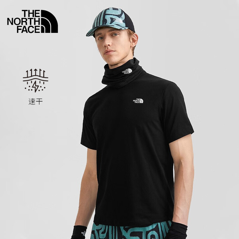 TheNorthFace北面短袖T恤男女春夏户外运动柔软舒适棉感半袖7WCJ - 图0