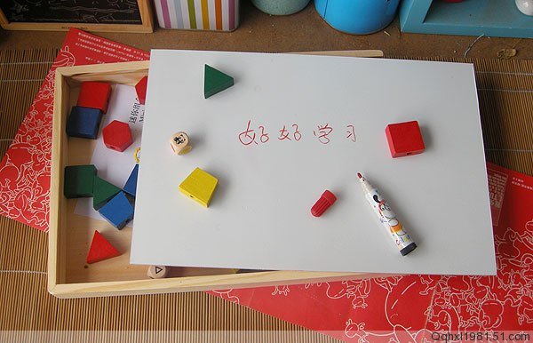 迷你组合幼儿园串珠形状组合写字板三合一多功能益智教玩具合家欢 - 图0