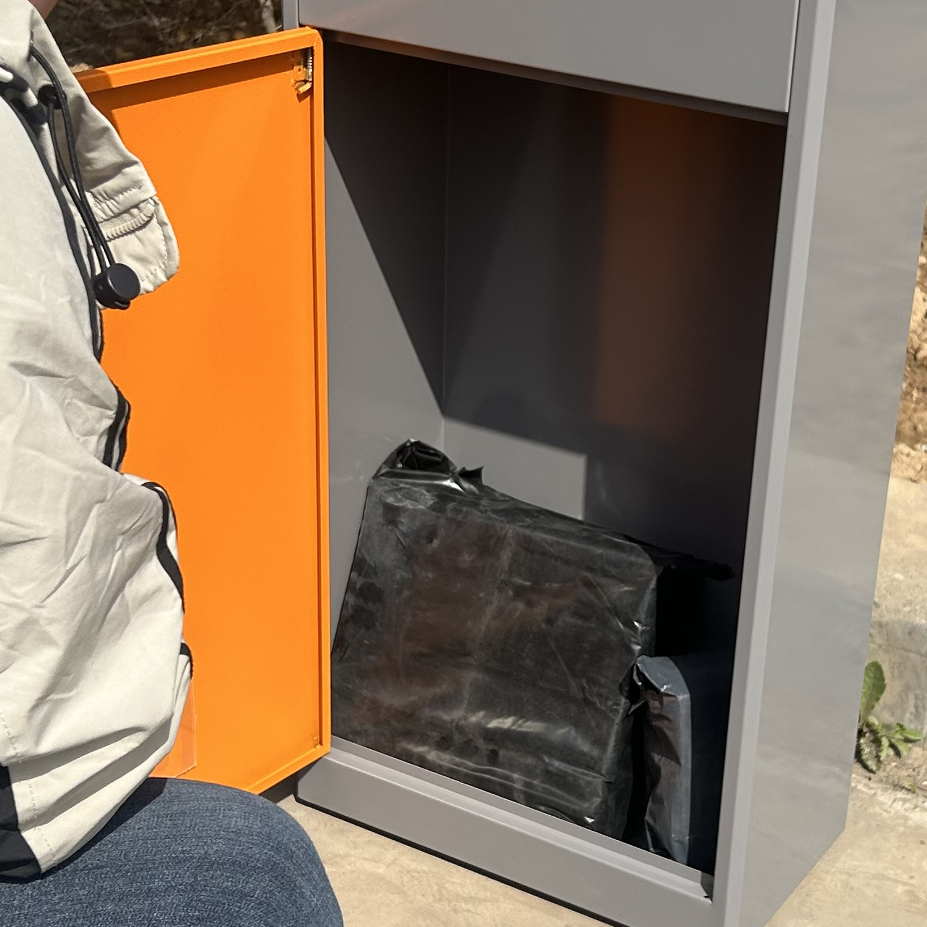 家用门口快递柜室外快递存放柜收纳箱包裹存取件箱防盗自提取件,淘宝优惠券,粉丝福利购,淘宝优惠卷