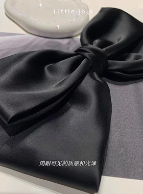 【呼呼严选专享】显脸小很高级~缎面大蝴蝶结发夹女小杨嫂女抓夹