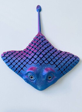 3d打印玩具魔鬼鱼玩具儿童益智玩具鳐鱼海洋生物批发爆款景区同款