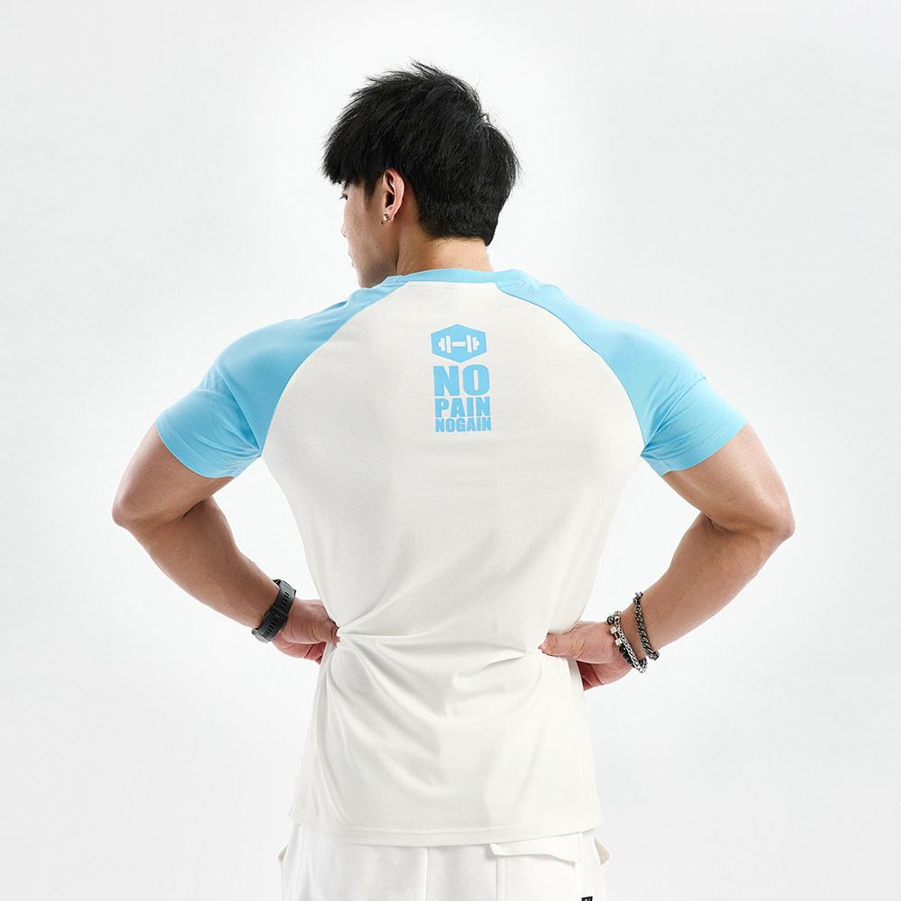 GYMDOG潮牌拼色短袖T恤男夏季休闲运动训练透气半袖紧身健身衣服,淘宝优惠券,粉丝福利购,淘宝优惠卷