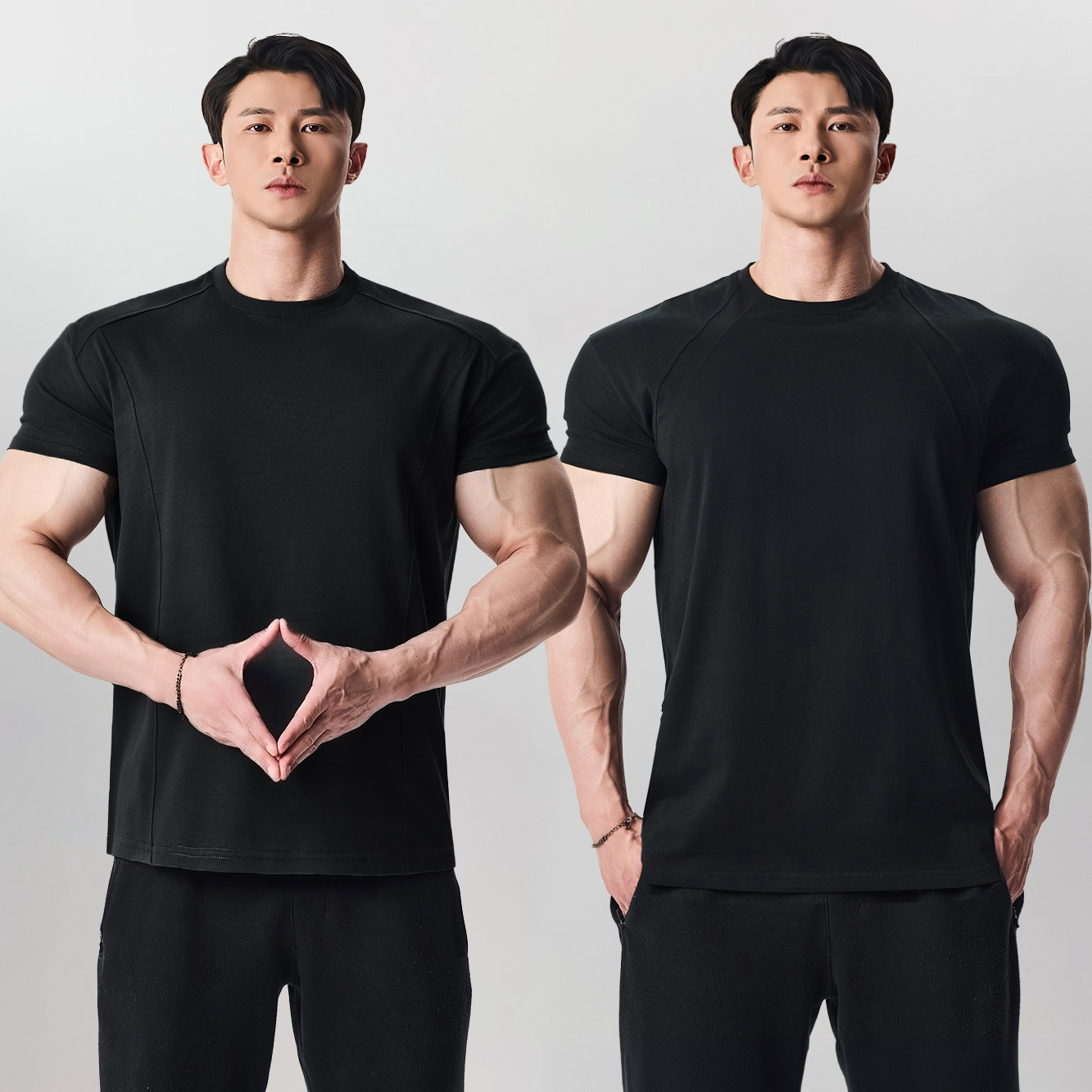 【7A级抑菌凉感科技棉T】GD美式运动健身训练BOXY圆领短袖T恤打底,淘宝优惠券,粉丝福利购,淘宝优惠卷