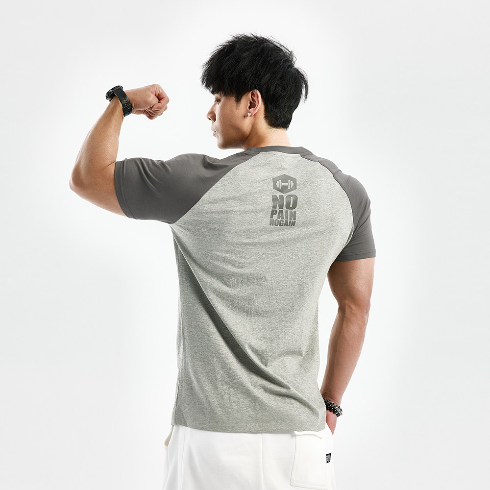 GYMDOG潮牌拼色短袖T恤男夏季休闲运动训练透气半袖紧身健身衣服,淘宝优惠券,粉丝福利购,淘宝优惠卷