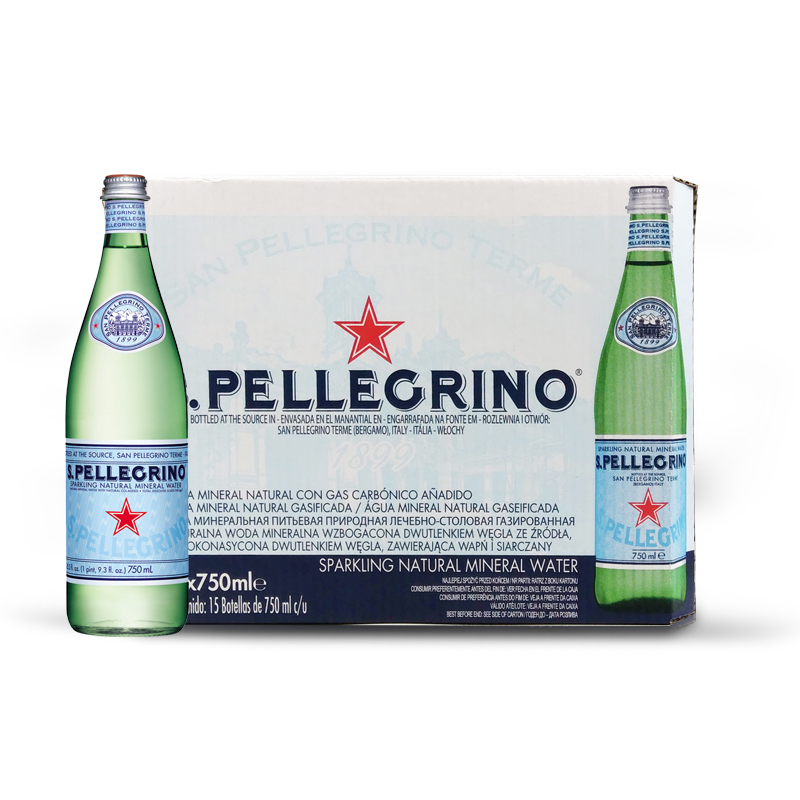 S.pellegrino气泡水500ml*24意大利进口碱性苏打水充气天然矿泉水-图3