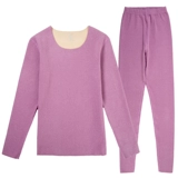 Удерживающее тепло нижнее белье, бархатный комплект, утепленное термобелье, зимние штаны, в обтяжку