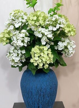 仿真花3头木绣球小清新雪球花 网红古风拍照家居客厅装饰店面花艺