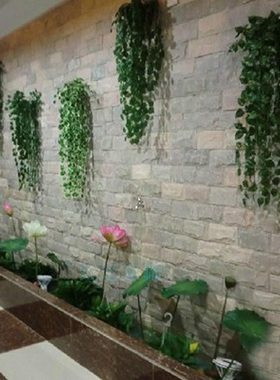 装饰垂吊仿真绿植植物假花藤条绿箩叶子室内挂墙塑料壁挂绿萝吊兰