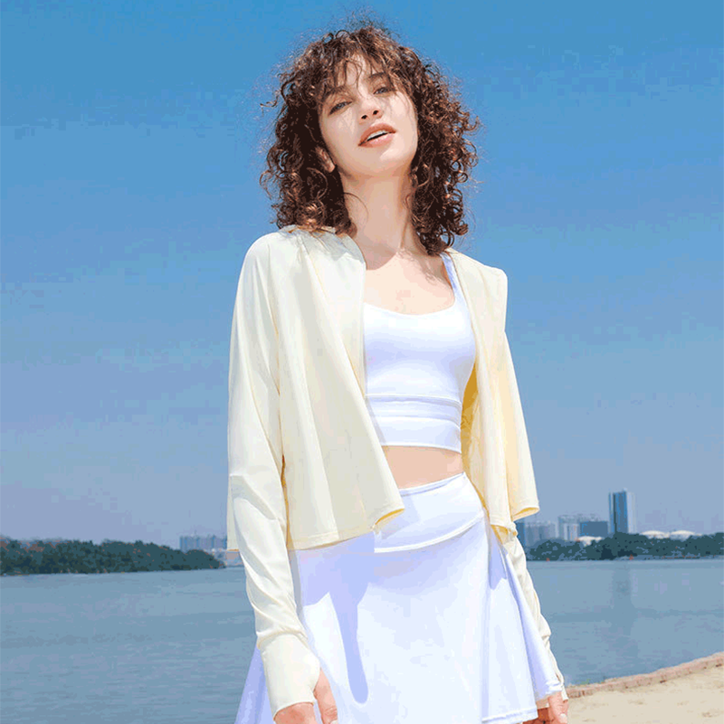 伊海诗冰丝防晒衣夏薄款防紫外线宽松防晒衫连帽防晒服365152_服饰配件_皮带_帽子_围巾