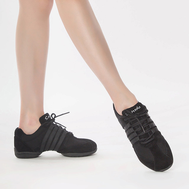 Sansha法国三沙健身牛皮底舞蹈鞋