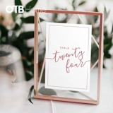 Современная брендовая фоторамка, металлическая скандинавская стеклянная фотография, 6 дюймовая