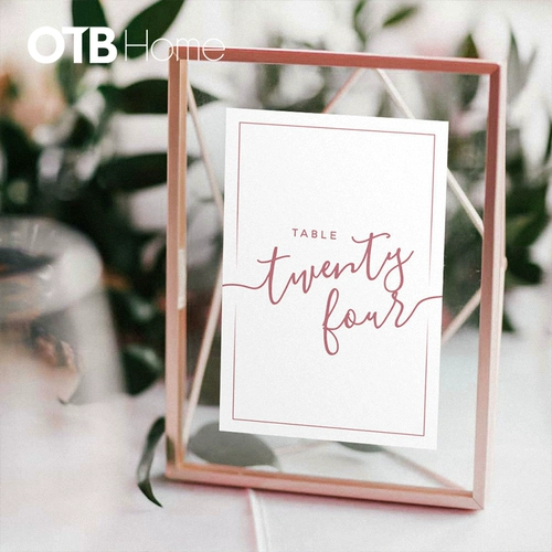 Современная брендовая фоторамка, металлическая скандинавская стеклянная фотография, 6 дюймовая