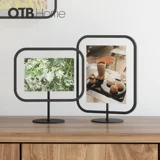 Современная брендовая фоторамка, металлическая скандинавская стеклянная фотография, 6 дюймовая