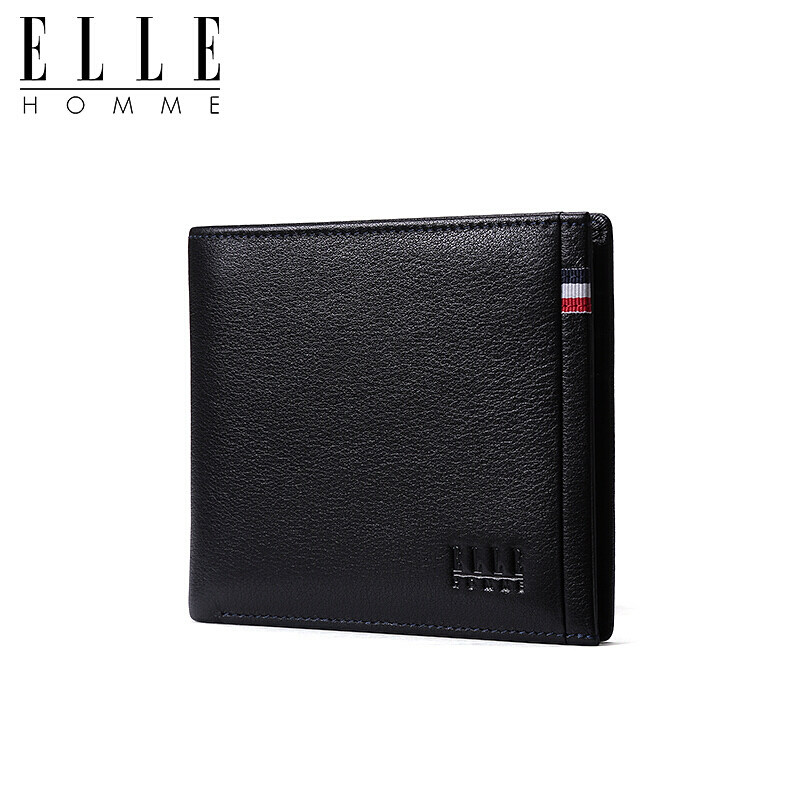 elle homme男士休闲简约真皮钱包 ellehomme箱包钱包