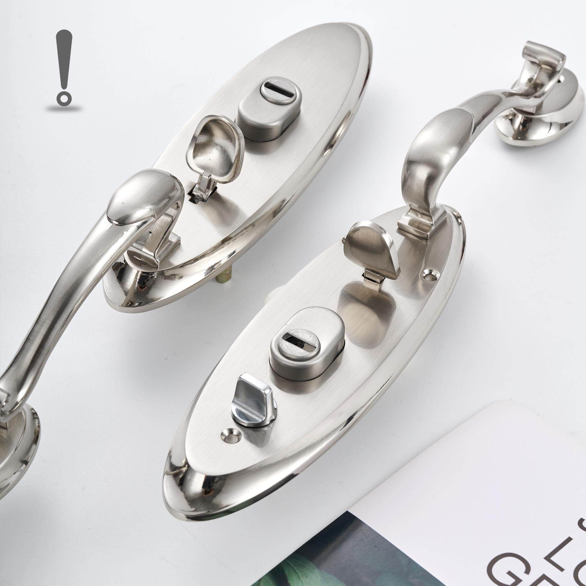 指压按钮大门锁门锁别墅大门锁入户对开门单拉锌合金大拉手大门锁,淘宝优惠券,粉丝福利购,淘宝优惠卷