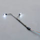 Sand table model luminous street lamp, outdoor metal lamp luminous road, single-arm lamp elbow, various models
