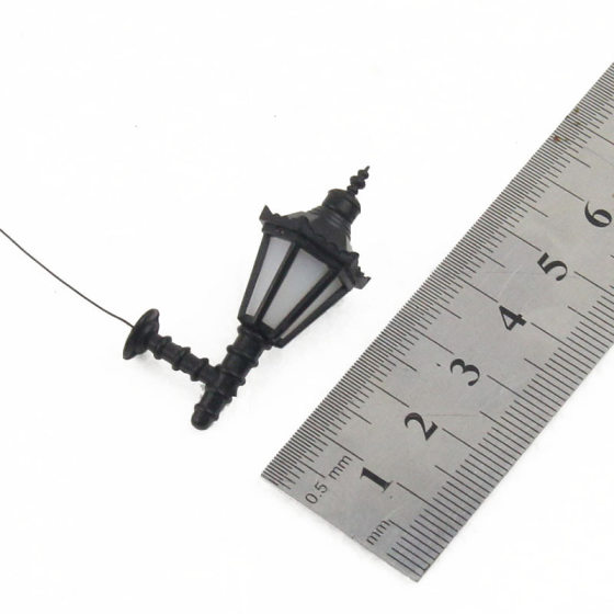 Sand table model street lamp luminous garden lamp street lamp park lamp model material micro landscape wall lamp lawn lamp