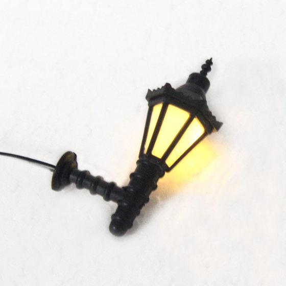 Sand table model street lamp luminous garden lamp street lamp park lamp model material micro landscape wall lamp lawn lamp