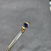 18k gold natural sapphire ring oval 5*7 women's ring