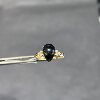 18k gold natural pear-shaped sapphire ring