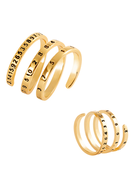 osewaya数字戒指圆周率Π素圈