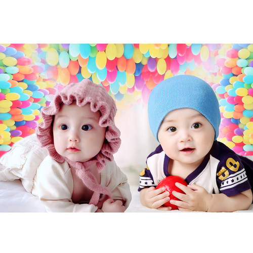 宝宝海报照片画报龙凤可爱婴儿画像孕妇备孕胎教图片墙贴女宝贴画 - 图1