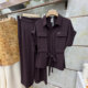 ຊຸດເສື້ອແຂນສັ້ນ burgundy waisted summer ຊຸດສອງ