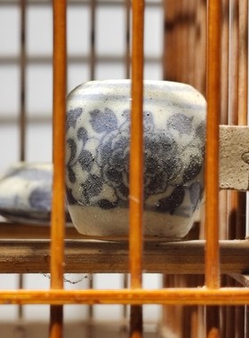 老竹制鸟笼空间装饰摆件置物