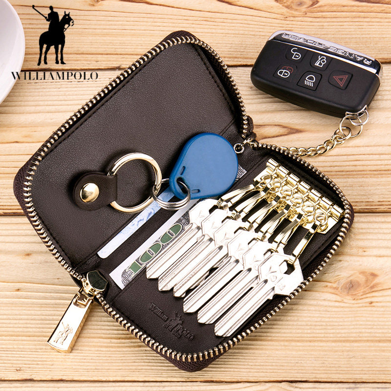 英皇保罗女式多功能大容量车零钱包 williampolo钥匙包